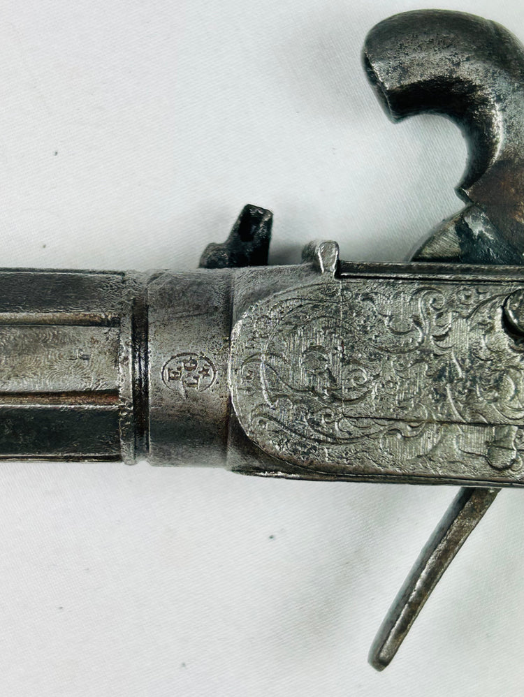 Extremely rare Continental European disguised defense set with percussion pistol and dagger