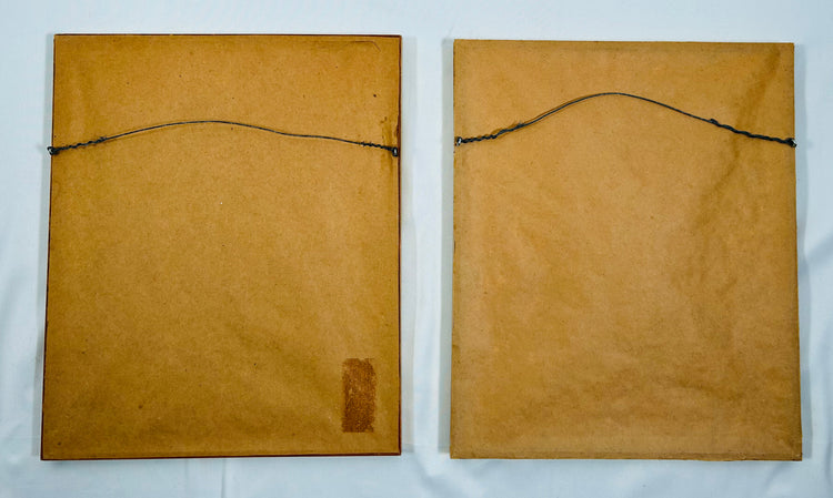 Mughal tradition manuscript paintings with romantic and courtly imagery