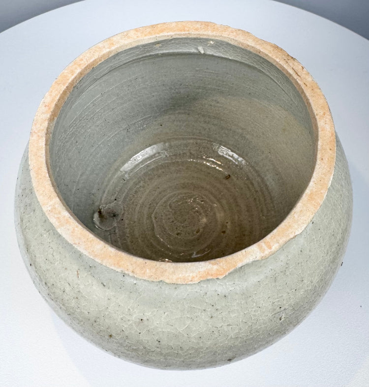 Thai Sawankhalok Glazed Stoneware Covered Jar with Architectural Lid | Circa 15th–16th Century