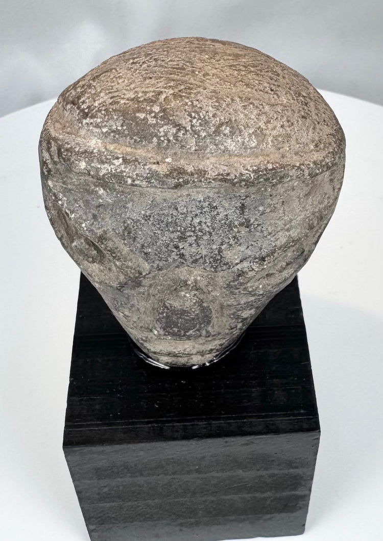 Stylized Mesopotamian terracotta head from the Isin-Larsa to Old Babylonian Period