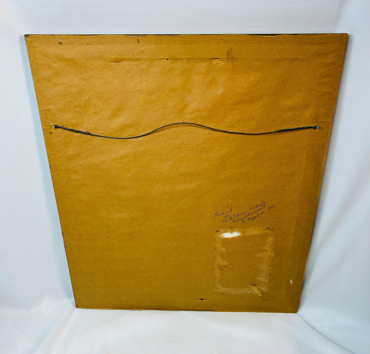 Ancient Egyptian-inspired papyrus artwork, ritual and funerary depictions, framed and matted