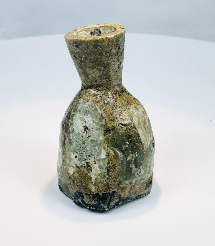 Roman Imperial blown glass vessel for scented oils, cosmetics, or medicine