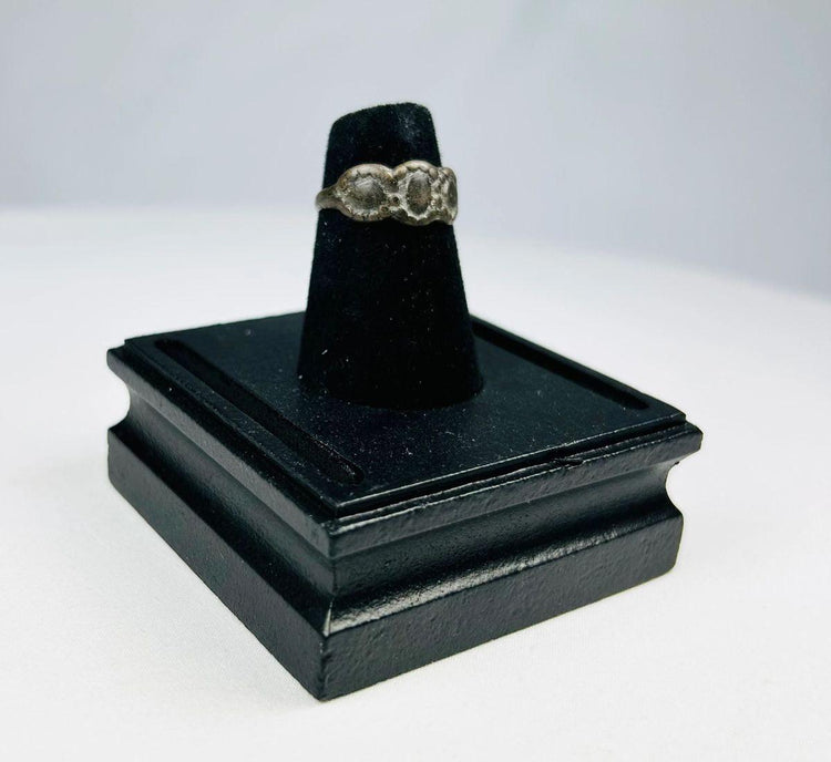 Ancient Late Roman–Byzantine silver ring circa 300–600 CE