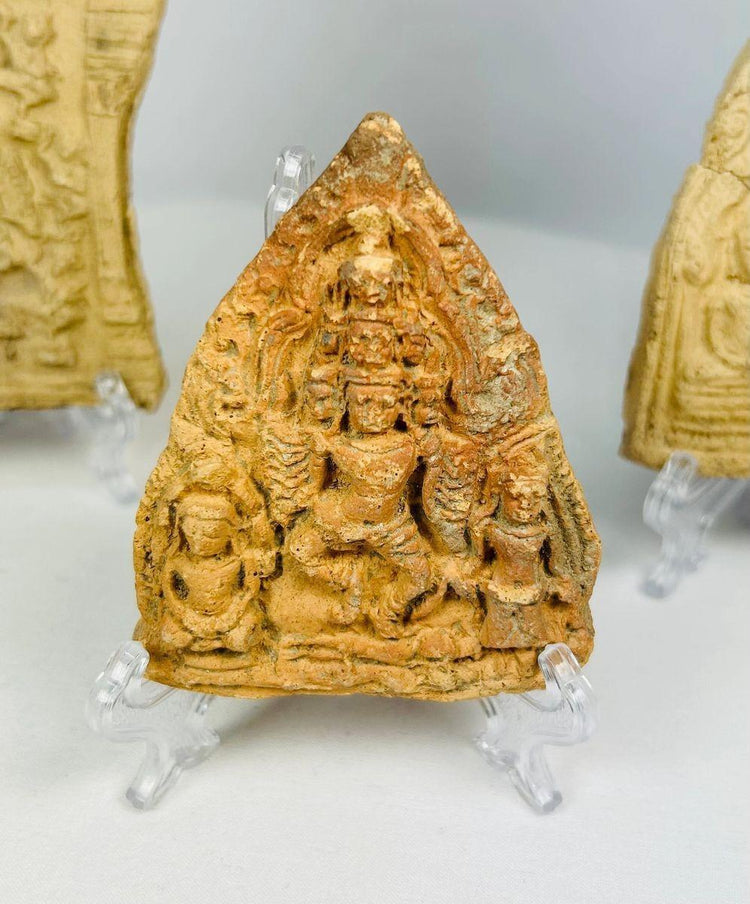 Southeast Asian | Terracotta Buddhist | Votive Plaques | Circa 14th-18th Century