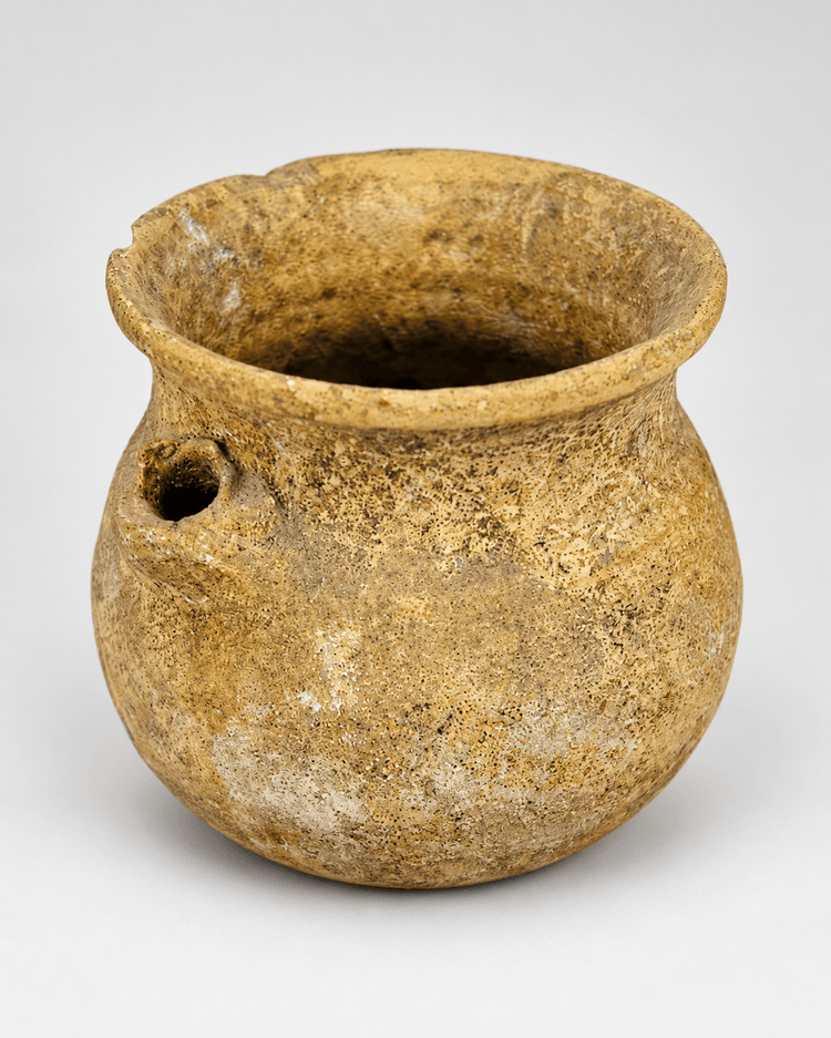 Vase romain impérial en terre cuite à bord évasé | Ier-IVe siècle apr. J.-C.