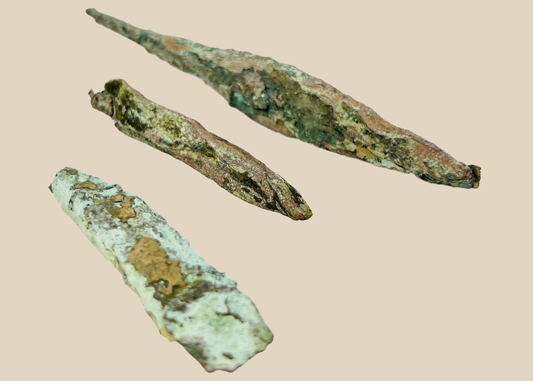 Ancient Native American copper projectile points from the Old Copper Culture of Wisconsin