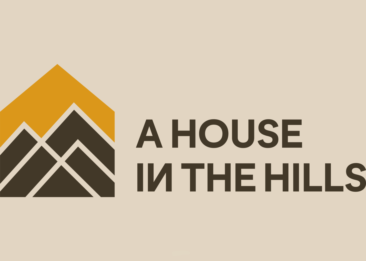 Logo of A House in the Hills home design and decor publication
