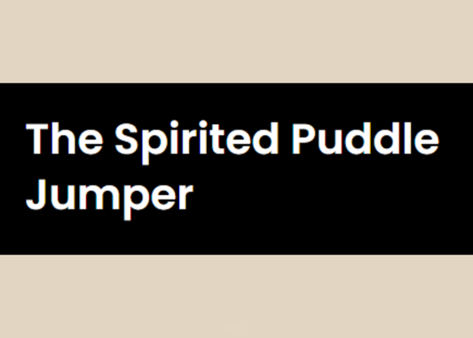 The Spirited Puddle Jumper blog logo referencing an editorial feature mentioning Relic & Rarity