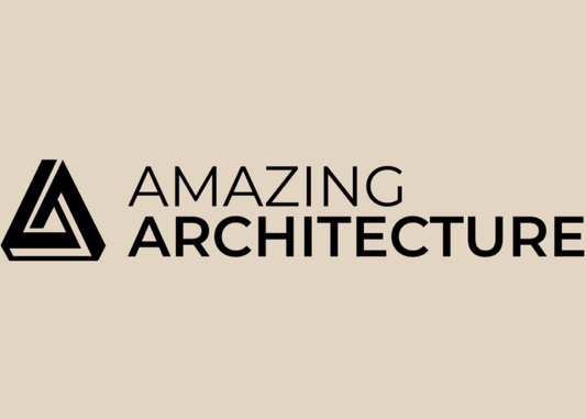 Amazing Architecture logo, architectural design publication featuring articles on architecture and design