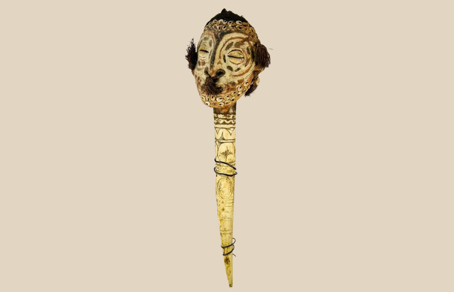 Papua New Guinea Ceremonial Bone Dagger – Tribal Artifact