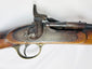 Antique British Snider-Enfield Pattern 1853 Mark II service rifle, dated 1864, breech-loading conversion, steel and brass fittings, walnut stock with Victorian-era military patina, non-firing collectible