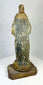 Spanish Colonial santo statue mounted on an integral wooden pedestal, circa 1800s