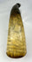 Antique colonial powder horn with engraved Native warrior and militiaman, Fort William Henry 1755