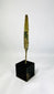 Early Bronze Age spearhead ancient weapon mounted on modern display base