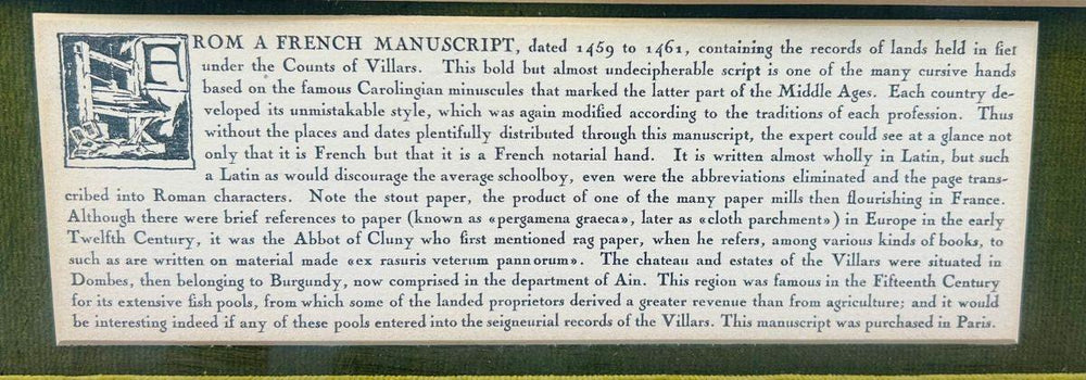Historical Burgundian rent record feudal land and agricultural obligations