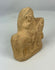 Ancient terracotta horse and mounted rider sculpture with worn surface and patina.