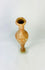 Top view of Judean Hasmonean vessel terracotta bottle slender neck elongated body patina