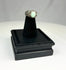 Antique silver ring from Neo-Assyrian Iraq with raised turquoise and engraved designs