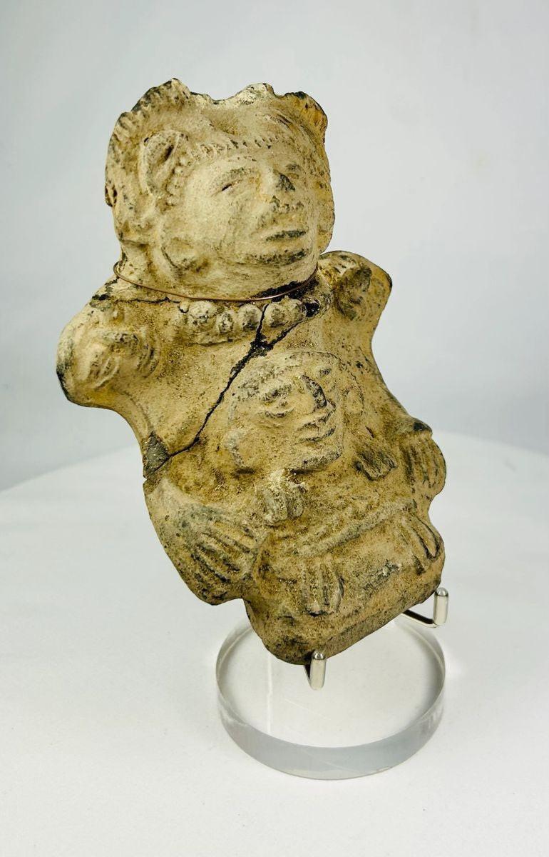 Authentic Veracruz ceramic effigy showing natural burial patina