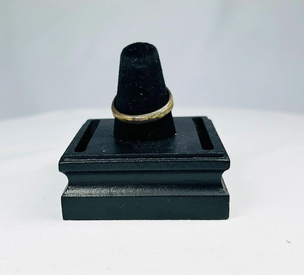 Byzantine-era gold-gilded bronze ring featuring symbolic floral engraving, circa 4th–6th century CE