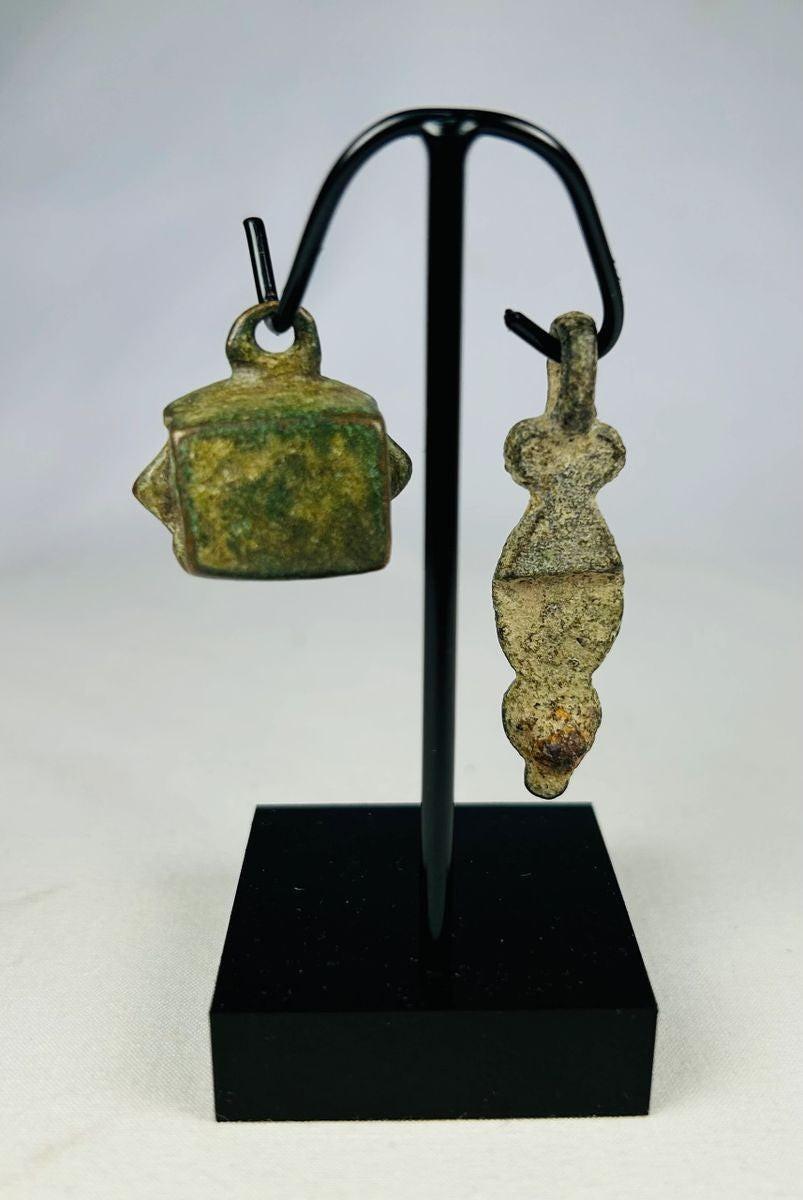 Historic Roman bronze bell artifact dating to the early Imperial period