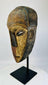 Authentic West African Dan ritual mask with elongated facial features
