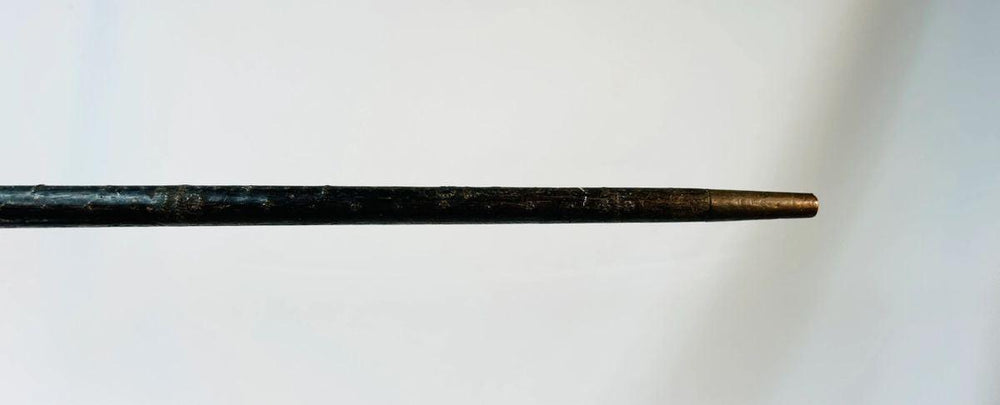 Traditional Mughal Indian steelyard scale with iron and bronze construction