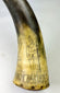Historic French and Indian War powder horn inscribed Lake George and Ft William Henry 1755