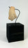 Ancient Colima Nayarit or Veracruz terracotta effigy pendant on stand