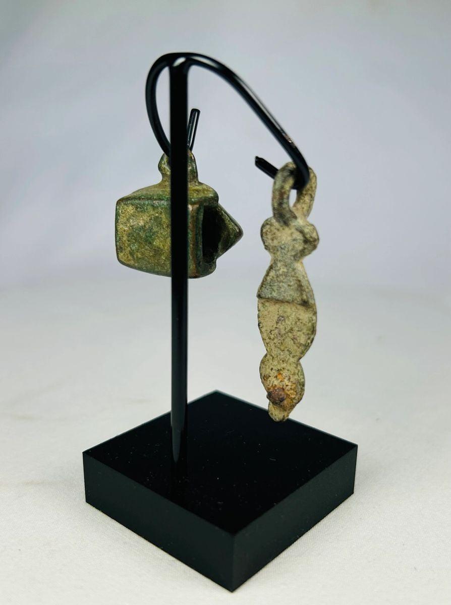 Rear view showing wear consistent with ancient Roman bronze artifacts