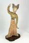 Ancient Chinese Tang Dynasty mingqi dancer figure in dynamic pose with flowing robes