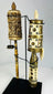 19th-century Tibetan prayer wheels made of bone brass and wood