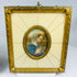 Antique European devotional miniatures showing Marian imagery, hand-painted detail
