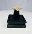 Sassanian bronze ring with detailed engraving and rich green patina