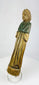 Antique folk art wooden figure with hands clasped in prayer, 18th–19th century Europe.