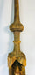 Southeast Asian Buddhist temple finial with devotional Buddha carving and weathered gilding