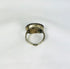 Antique Near Eastern carnelian intaglio ring, engraved motifs on red carnelian, silver mount, black display stand