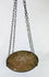 Indian steelyard balance scale with original bronze hanging pan and weight