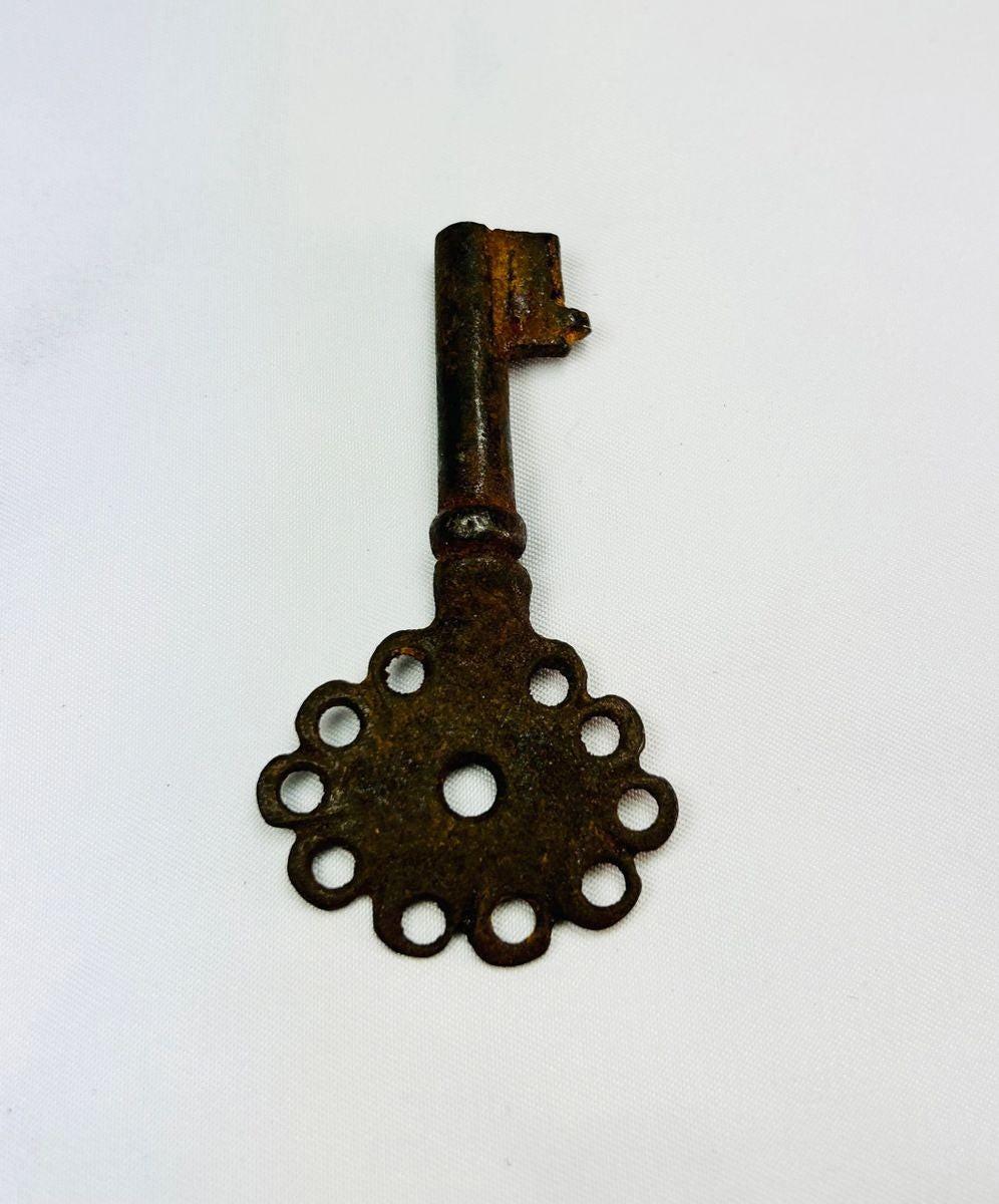 Antique Spanish Empire key for doors chests or storage with natural patina