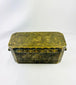Southeast Asian betel box with brass and copper inlay hand-engraved floral motifs