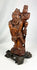 Antique Qing Dynasty Chinese wood carving of warrior immortal figure