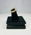 Antique bronze ring from Sassanian Empire with engraved animal scene