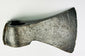 Early European blacksmith-made iron axe head in unrestored antique condition