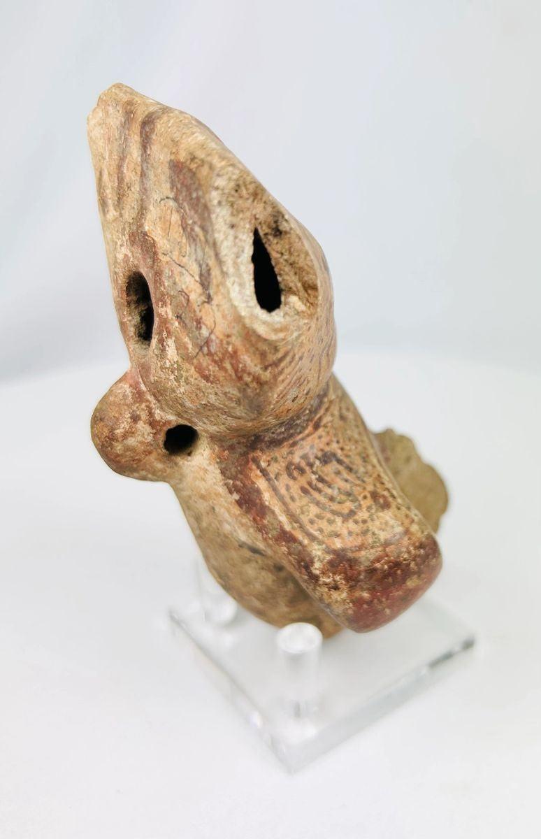 Pre-Columbian ceramic human effigy fragment from West Mexico