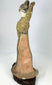 Authentic Tang Dynasty female dancer figurine with twin-knot hairstyle and painted facial details