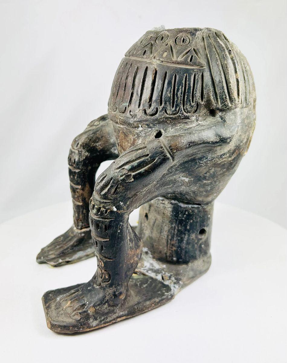 Chupicuaro style hollow body terracotta figure with pierced vent holes
