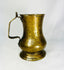 Antique 1700s brass drinkware with natural patina and Georgian design