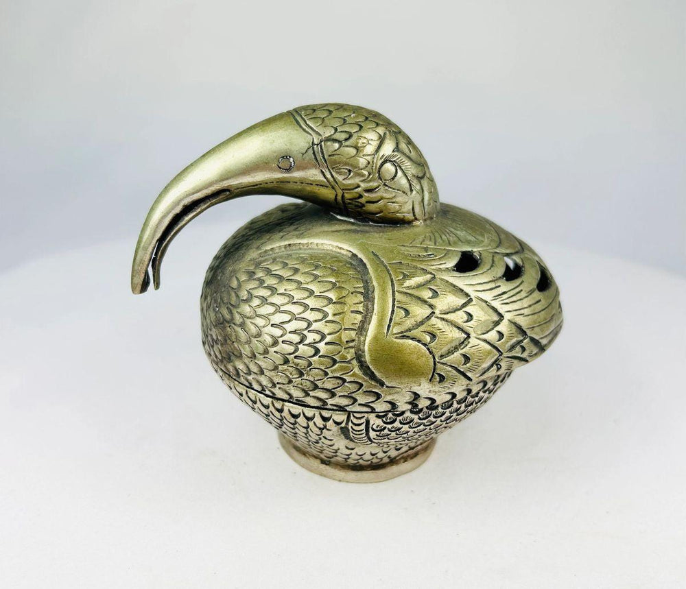 Bronze ritual censer from Tamil Nadu South India with peacock design