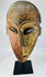 Dan ceremonial mask with dual-tone pigments and elongated eyes