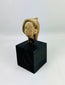 Classical Mediterranean terracotta fragment partially preserved headdress on stand